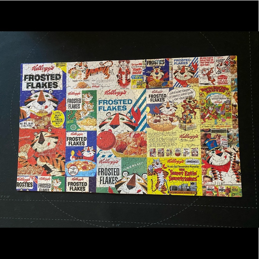 Vintage Kellogg’s Frosted Flakes Retro Boxes 500 Piece Puzzle by KI Puzzles